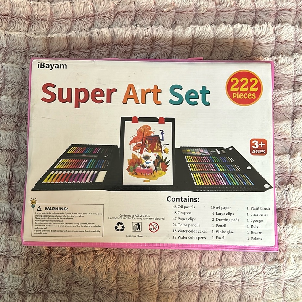 Art Set iBayam 222 Pack Art Supplies Drawing Kit for Kids